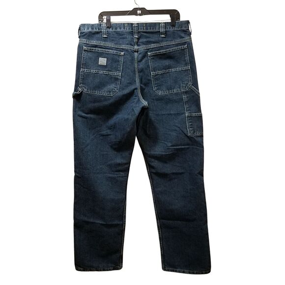 Lee Carpenter Jeans Men's 38x34 Blue Denim - Picture 2 of 7